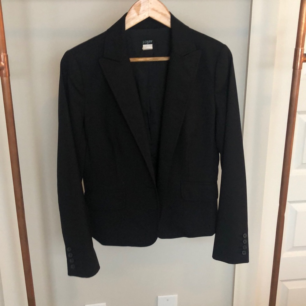 Black J. Crew suit blazer
